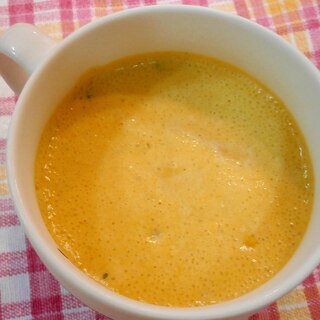 かぼちゃの冷製コーンスープ